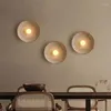 Vägglampa retro japansk restaurang vardagsrum hall dekoration konst ledt harts tyst vind sovrum sängplats