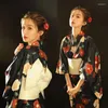 Roupas étnicas Tradicionais Kimonos Mulheres Yukata Haori Long Bathrobe Vintage Stage Pogal Trajes Cosplay Elegante Vestido de Festa à Noite