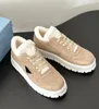 Girl Gift Winter Winter Women Sowneakers Sneakers أحذية RENNYLON SOFT SHEARLING SHEARLIN