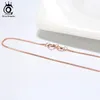 Pendants ORSA JEWELS Italian 925 Sterling Silver 0.6mm Box Chain For Women Simple Basic 16-24 Inches Necklace Jewelry Gift Wholesale SC07