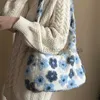 Shoulder Bags cashmere cross body bag women's soft floral design women's soul bag casual women's large capacity handbagcatlin_fashion_bags