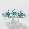 Accessoires pour cheveux, flocon de neige doux et délicat, accessoire de jeu de rôle en alliage de cristal, diadème de Style coréen, bandeau pour enfants, couronne