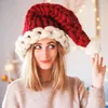 Bérets Crochet tricoté chapeaux de noël pour hommes femmes hiver chapeau chaud décoration année fête fête cadeaux du père noël