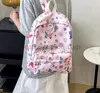 バックパックスタイルの学校バッグbuerfliesプリント生徒バックパックナイロン防水市民scoolbagカラフルな大容量schoolbagcatlin_fashion_bags