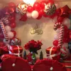 Andra evenemangsfest levererar julballong Garland Arch Kit med Red White Candy Balloons presentförpackning för dekorationer 231030