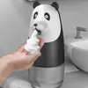 Distributeur de savon liquide mignon Panda, Rechargeable, moussant, 280ml, étanche IPX4, électrique, pour salle de bains, cuisine, mains libres