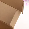 Cadeau cadeau brun kraft papier boîte d'avion festival transport express vêtements emballage stockage en gros 10pcs / lot