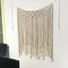 Tapeçarias de casamento cenário sem fiapos mão rústica de malha macrame tapeçaria decoração de casa