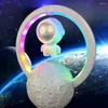 Nattljus RGB Light Astronaut med Bluetooth -högtalare Led Desktop Decorative Birthday Gift Home Decor