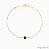 1 Mini Notify Klassisches Mode-Charm-Armband Trifolium Designerschmuck 18 Karat Gold Damen- und Herrenkette Elegantes Geschenk