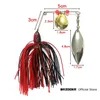 Acessórios de pesca Bazuca Metal Bait Spinner Weedless Lure Buzzbait Wobbler para Bass Pike Walleye Fish Wire isca Borracha Saia peche 231030