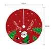 Christmas Decorations 60/70cm Tree Skirt Red Santa Claus Snowman Mat Decor Xmas For Home Year