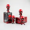 Костюмы талисмана Deadpools Cosbaby Q Verison Shaking Head, украшения для автомобиля, украшения для интерьера, большие игрушки из ПВХ для детей, подарок для мальчиков