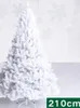 Décorations de Noël 210 cm Sapin de Noël Blanc 2,1 M Sapin de Noël artificiel Décorations de joyeux Noël pour la maison Ornements de Noël 231027