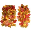 Dekorative Blumen Künstliche Rebe Hängende Girlande Herbstdekoration Blätter Rattan Gefälschte Laubschnur Für Thanksgiving Halloween