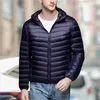 Men's down fall and winter fashion short down jacket 2023 new ultra light down coat portable packable down jacket l231028