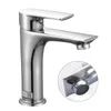 Rubinetti per lavabo bagno Rubinetto per lavabo monocomando Foro montato su piano Miscelatore da cucina in acciaio inossidabile