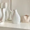 Wazony pasiaste ozdoby ceramiczne lekkie luksusowe sztuka dekoracja wazon wazon ganek sypialnia prosta