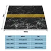 Blankets Gold Stripe On Black Marble Printing High Qiality Flannel Blanket Marbled Veins Veining Geo Golden Shine