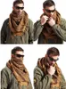 Cycling Caps Masks Tactical Outdoor Sports Windproof Print Arab Square Riding Scarf Mask Desert Scarves Men Women Stoles Hijabs Camouflage Muffler 231030
