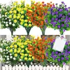 Fleurs décoratives 1pc Bouquets de simulation artificielle arbustes porche floral extérieur pour la maison cuisine bureau mariage jardin décor fausse fleur