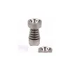 Other Hand Tools Male Domeless Smoking Titanium Nail 4 In 1 14Mm 18Mm Dual Function Gr2 For Wax Oil Hookah Water Pipes Dab Rigs Drop Dhpuc