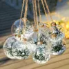 Christmas Decorations 12pcs Christmas Decorations Balls Clear Iridescent Glass Baubles Balls Christmas Tree Hanging Ornament DIY Home Holiday Wedding 231027