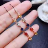 Stud Earrings Elegant Female Party Jewelry Fashion Real Natural Sapphire Earring 925 Sterling Silver