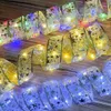 Andra evenemangsfestleveranser Aswesaw julgrandekoration 10m LED -band Fairy Lights Strings Ribbon med Navidad Year Home Decor 231030