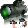 Teleskope 80X100 Monokular-Teleskop High-Definition-Zoom-Nachtsichtfernglas mit Smartphone-Halterung für die Jagd