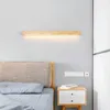 Lámpara de pared Dormitorio Nogal Tira larga Baño Espejo Contador Pasillo Pasillo Decoración Iluminación interior LED Luz del hogar