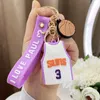 Digital jersey Key Chain Fashion Key Chain Wallet Pendant Strap Design Personality pendant Car key chain