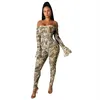 zkyzwxsexy mesh dollar geld rompertjes dames jumpsuit mode overalls herfstkleding eendelige outfit off-shoulder jumpsuits 201007287d