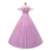 Quinceanera Jurken Prinses Bateau Pailletten Baljurk met Tule Veters Grote maten Sweet 16 Debutante Feest Verjaardag Vestidos De 15 Anos Q05