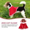 Hundkläder 1 uppsättning av gever av pannband kappa pet cape kattdräkt cosplay