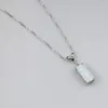 Висячие серьги JLP010, красочный белый опал, простой геометрический кулон, ожерелье, женские ювелирные изделия, подарки