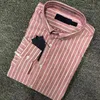 Ralph męskie koszule Top mały haft haftowy Bluzka z długim rękawem Solidny kolor Slim Fit Pony Casual Clothing Shirt Długotropeeved Laurens