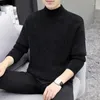 Men's Sweaters 2023 Winter Mink Hair Half High Collar Underlay For Warm Long Sleeve Knitwear A67