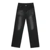 Jeans da uomo SYUHGFA stile coreano vintage moda marea abbigliamento ampio design di nicchia pantaloni di jeans larghi lavati 2023 autunno