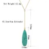 Pendentif Colliers Élégant Or Couleur Placage Rose Noir Marbre Blanc Vert Menthe Collier Goutte Pour Femmes Fille Magnifique Pull Déco