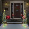 Decorazioni natalizie Decorazione per albero di Natale a LED solare impermeabile esterna Luci a corda alimentate ad energia solare Anno ornamento Decorazione del giardino 231027