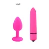 Juguetes anales Diseño de joyería Vibrador de bala Unisex Anal Butt Plug Masaje de culo Masturbación vaginal Juegos de juguetes sexuales para mujeres Pareja gay Rosa 231030