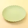 Plates 10pcs Household Plastic Snack Cake Plate Reusable Birthday Wedding Party Dessert Tray Spit Bone Dish Desktop Trash Supplie