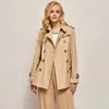 Bur Designer Ladies Trench Oryginalny Burreys Trench Płaszcz Fashion Class