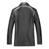 Hommes en cuir Faux marque Pu veste hommes automne hiver vestes décontractée vêtements solides doux vêtement de motard Jaqueta Masculinas M3Xl 231027