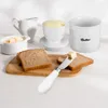 Assiettes Beurrier Couvercle Céramique Porcelaine Keeper Crock Comptoir Acier Inoxydable Français