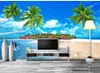 Fondos de pantalla Custom 3D Mural Wallpaper Vista al mar Paisaje Sala de estar TV Telón de fondo Dormitorio PO