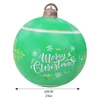 Kerstversiering Decors Bal 24 Inch Outdoor Kerst PVC Opblaasbaar Versierd Voor Chiristmas Party Yard Garden 231030