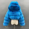 Outono peludo recortado casacos de pele do falso jaquetas femininas fofo casaco com capuz em linha reta curto inverno jaqueta de pele moda streetwear novo