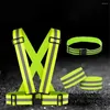 Outdoor Gadgets Highlight Reflective Straps Night Work Security Running Cycling Safety Vest High Visibility Jacket